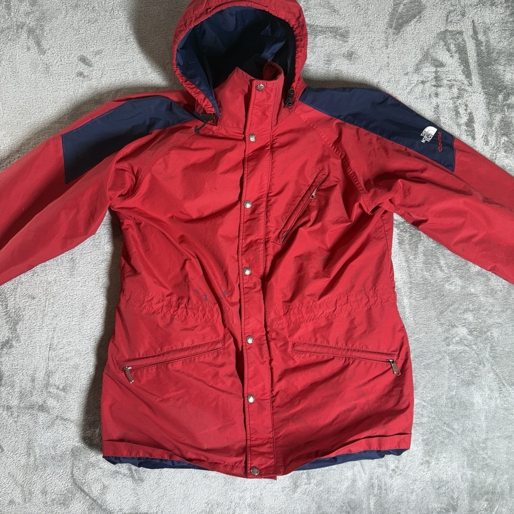 Vintage The North Face Extreme Gore-Tex Jacket Mens L Ski Snowboard Hooded Flaws